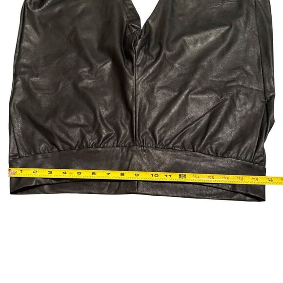 Commando Size XL Faux Leather Jogger Pants Black Closet Staple Baddie‎ Classic - Picture 9 of 14